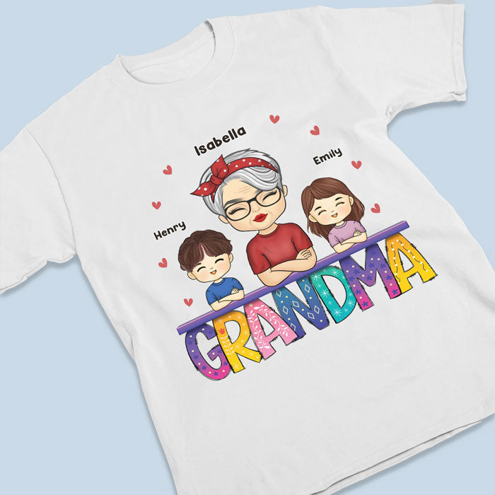 Grandma Life - A Life Worth Living - Family Personalized Custom Unisex T-shirt, Hoodie, Sweatshirt - Mother's Day, Birthday Gift For Grandma