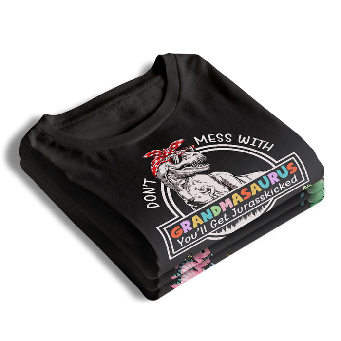 Don't Mess With Gigisaurus - Family Personalized Custom Unisex T-shirt, Hoodie, Sweatshirt - Mother's Day, Birthday Gift For Mom, Grandma