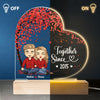 I'm Yours Together Since - Couple Personalized Custom Heart Shaped 3D LED Light - Gift For Husband Wife, Anniversary