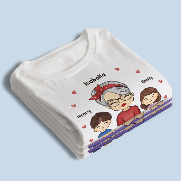 Grandma Life - A Life Worth Living - Family Personalized Custom Unisex T-shirt, Hoodie, Sweatshirt - Mother's Day, Birthday Gift For Grandma