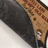 Lovely Lady & Her Grumpy Old Man Live Here - Dog Personalized Custom Decorative Mat - Gift For Couples, Pet Owners, Pet Lovers