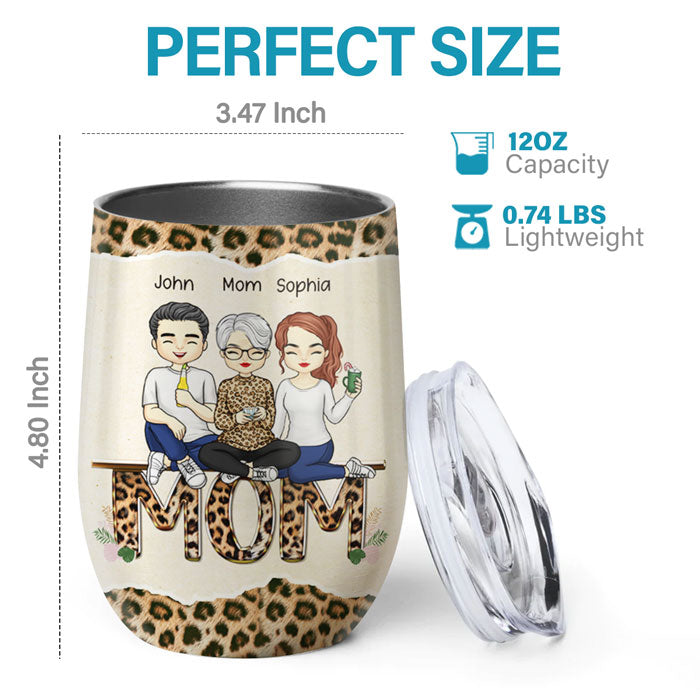 A Mother's Day Gift Bought By Your Daughter-In-Law - Family Personalized Custom Wine Tumbler - Mother's Day, Birthday Gift For Mom