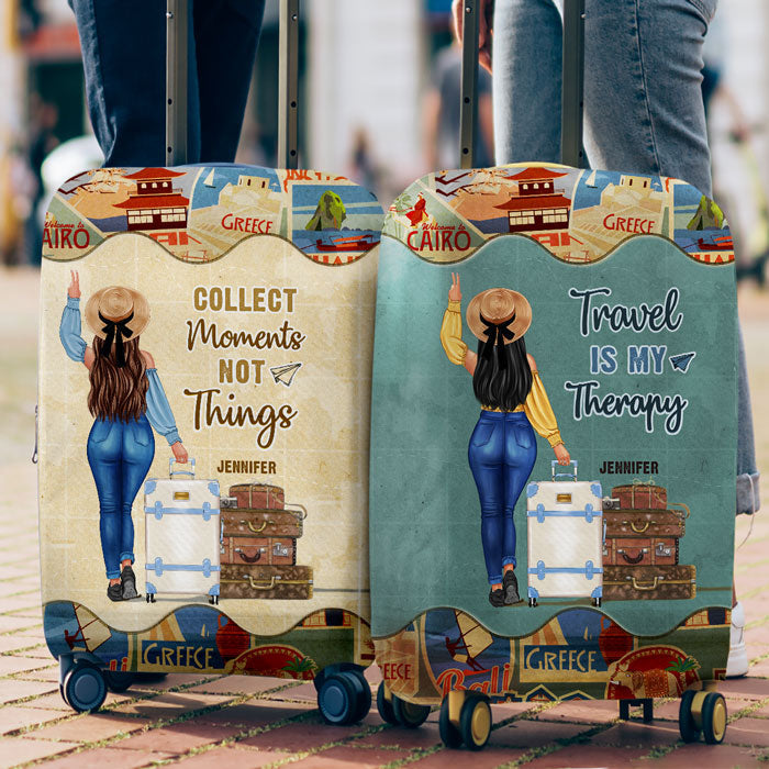 If Not Now Then When - Travel Personalized Custom Luggage Cover - Gift For Traveling Lovers