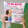 We'll Face Life Together - Bestie Personalized Custom Pillow - Gift For Best Friends, BFF, Sisters