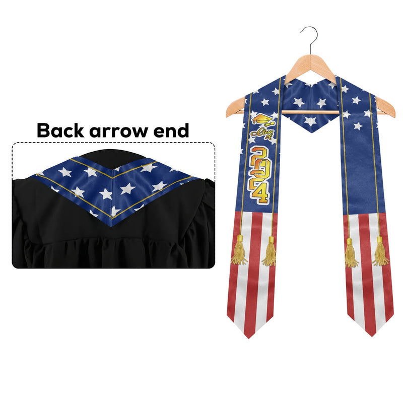 The Class Of 2024 2025 2026 - Personalized Custom Graduation Stole - Graduation Gift