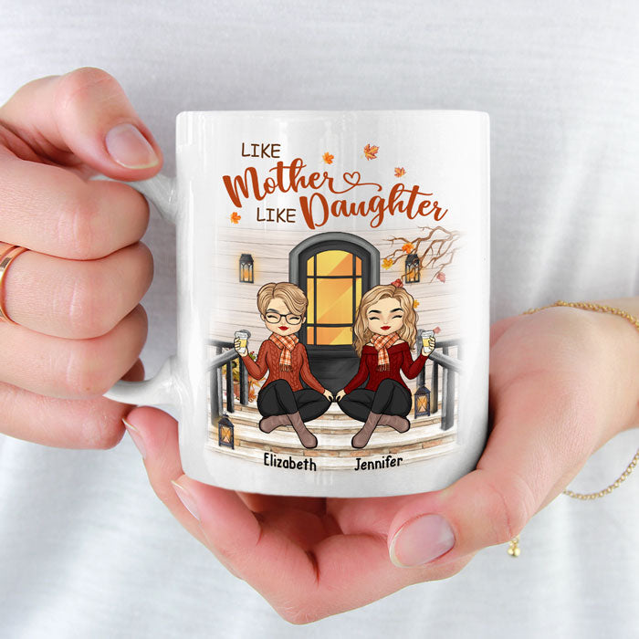 The Love Between Us Lasts Forever - Family Personalized Custom Mug - Mother's Day, Birthday Gift For Mom From Daughter