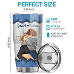 I Love You More The End I Win - Couple Personalized Custom Tumbler - Gift For Husband Wife, Anniversary