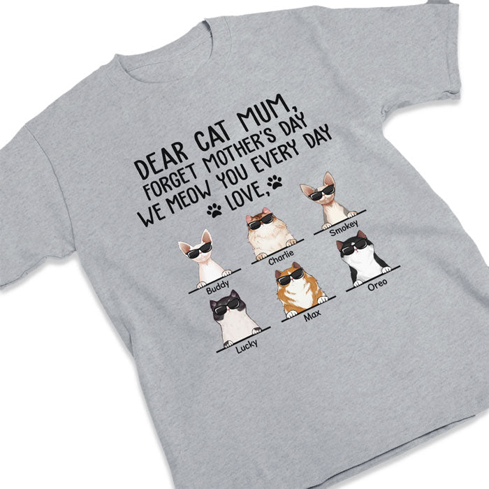 We Meow You Every Day - Cat Personalized Custom Unisex T-shirt, Hoodie, Sweatshirt - Mother's Day, Birthday Gift For Pet Owners, Pet Lovers