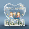 We're Forever Linked Together - Family Personalized Custom Shaped Acrylic Plaque - Mother's Day, Birthday Gift For Mom From Daughters