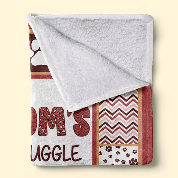Fur Baby's Mom Official Snuggle Blanket - Dog & Cat Personalized Custom Blanket - Gift For Pet Owners, Pet Lovers