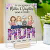 Best Friends Forever From The Heart - Family Personalized Custom Acrylic Plaque - Mother's Day, Birthday Gift For Mom