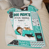 Official Snuggle Blanket For Dog Mom - Dog Personalized Custom Blanket - Gift For Pet Owners, Pet Lovers