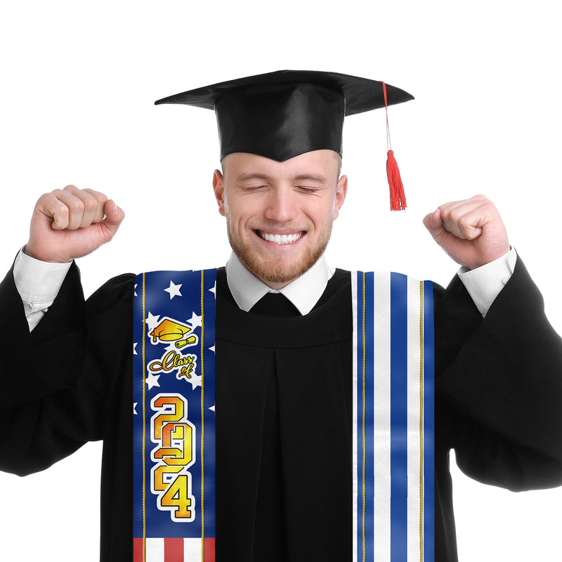 The Class Of 2024 2025 2026 - Personalized Custom Graduation Stole - Graduation Gift