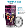Partners In Wine, We’re Made Of Sarcasm, Wine & Everything Fine - Bestie Personalized Custom Tumbler - Gift For Best Friends, BFF, Sisters