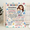 I Say I Love You With My Smile - Family Personalized Custom Baby Blanket - Mother's Day, Baby Shower Gift, Gift For First Mom
