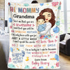 I Say I Love You With My Smile - Family Personalized Custom Baby Blanket - Mother's Day, Baby Shower Gift, Gift For First Mom