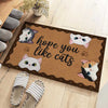 Welcome Hope You Like Cats - Cat Personalized Custom Decorative Mat - Gift For Pet Owners, Pet Lovers