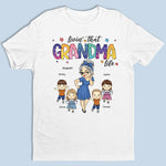 Livin' That Nana Life - Family Personalized Custom Unisex T-shirt, Hoodie, Sweatshirt - Mother's Day, Birthday Gift For Mom, Grandma