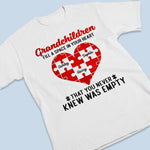 Grandchildren Fill A Space In Your Heart - Family Personalized Custom Unisex T-shirt, Hoodie, Sweatshirt - Mother's Day, Birthday Gift For Grandma