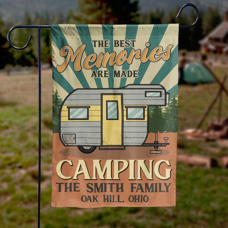 The Best Memories Are Made Camping - Personalized Camping Flag