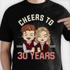 Cheers To Many Years - Anniversary Gifts, Gift For Couples, Personalized T-shirt, Hoodie