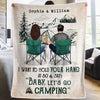 I Want To Hold Your Hand At 80 And Go Camping With You - Gift For Camping Couples, Personalized Blanket