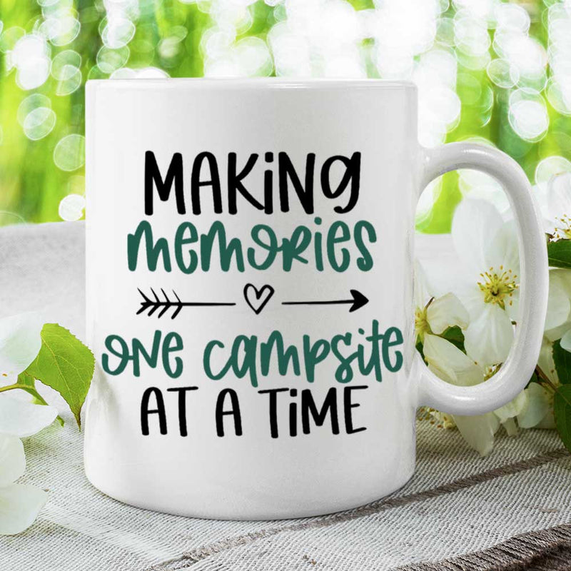 Making Memories One Campsite At A Time - Gift For Camping Couples, Personalized Mug