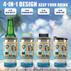 Husband Wife & The Dogs - Personalized Can Cooler - Gift For Couples, Husband Wife