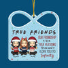 True Friend, I Love You To Infinity - Personalized Custom Gift Box Shaped Acrylic Christmas Ornament - Gift For Bestie, Best Friend, Sister, Birthday Gift For Bestie And Friend, Christmas Gift