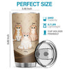 My Cats Are The Reason I Wake Up Every Morning - Personalized Tumbler - Gift For Cat Lovers, Cat Owners, Cat Gift, Gift For Pet Lovers