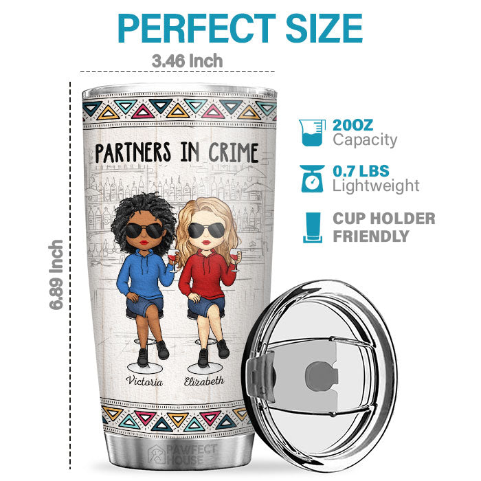 Hey, Another Year Of Bonding Over Alcohol - Bestie Personalized Custom Tumbler - Gift For Best Friends, BFF, Sisters