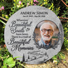 Beautiful Souls Beautiful Memories - Personalized Memorial Stone, Human Grave Marker - Upload Image, Memorial Gift, Sympathy Gift