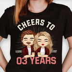 Cheers To Many Years - Anniversary Gifts, Gift For Couple, Personalized T-shirt, Hoodie