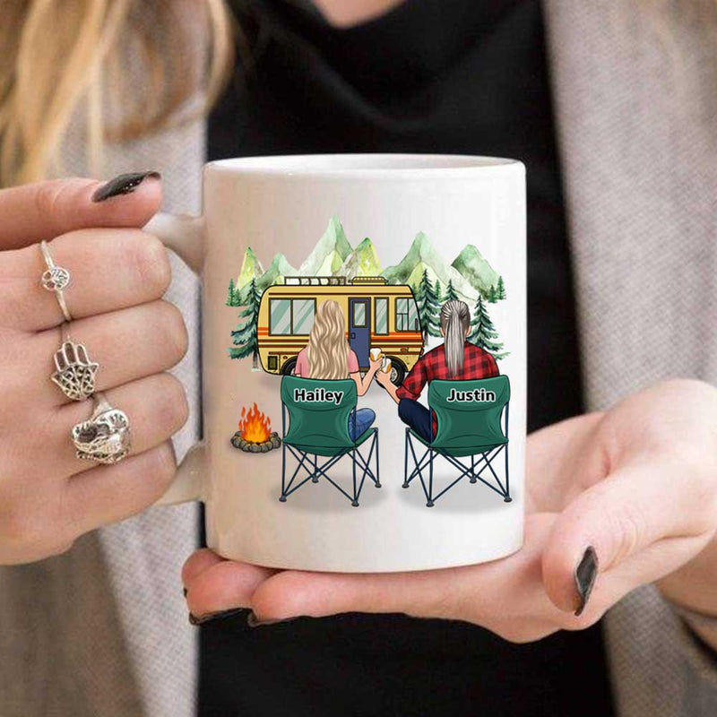Making Memories One Campsite At A Time - Gift For Camping Couples, Personalized Mug