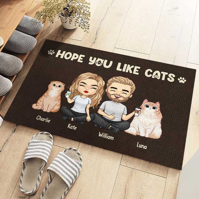 Hope You Like Cats - Cat Personalized Custom Decorative Mat - Gift For Pet Owners, Pet Lovers