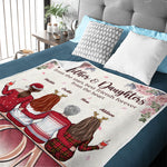 To Us, You Are The World - Family Personalized Custom Blanket - Christmas Gift For Mother From Daughter