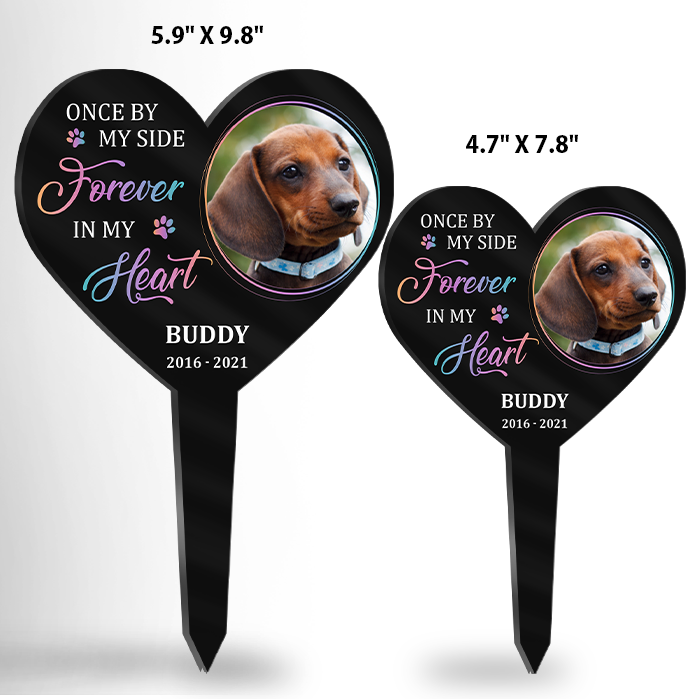 Forever In My Heart - Personalized Custom Acrylic Garden Stake.