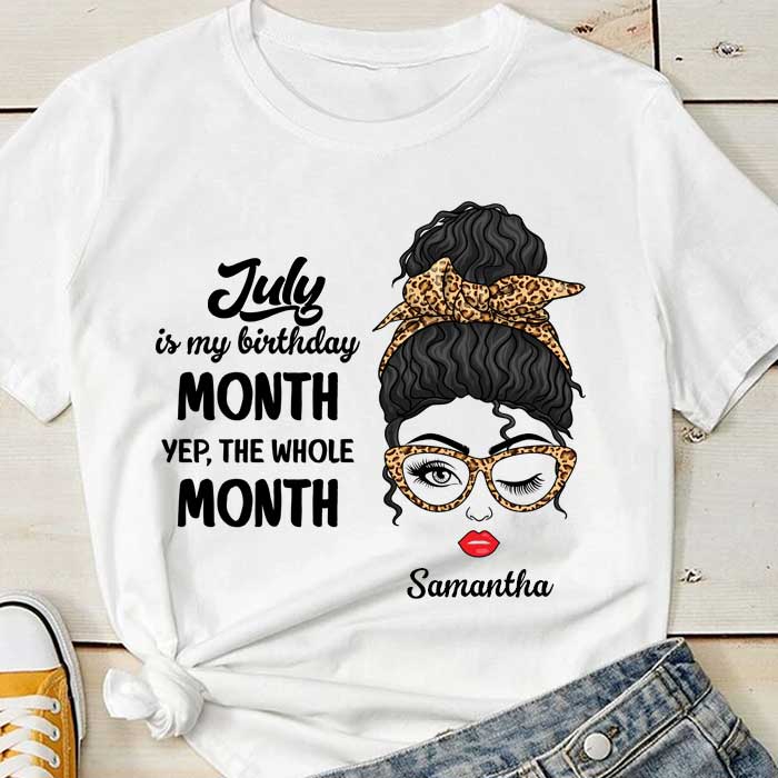 My Birthday Month - Personalized Unisex T-Shirt
