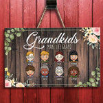 Grandkid Make Life Grand - Personalized Rectangle Sign