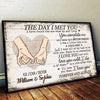 You Complete Me  - Personalized Horizontal Poster For Couple