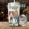 Because Of You, I Smile A Lot More - Personalized Tumbler