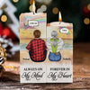 Always On My Mind, Forever In My Heart - Personalized Candle Holder