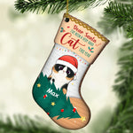 I've Been A Very Good Cat - Dear Santa, Happy Christmas - Personalized Custom Stocking Shaped Wood Christmas Ornament