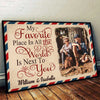 I Love To Stay Next To You - Upload Image, Personalized Horizontal Poster