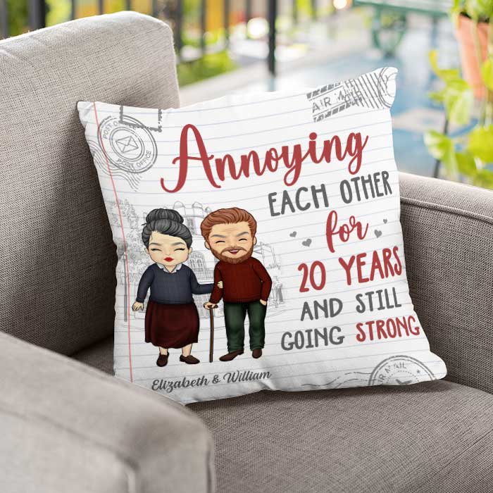 Annoying Each Other For So Many Years And Still Going Strong - Gift For Couples, Personalized Pillow (Insert Included)