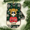 Merry Christmas To The Coolest Kid - Personalized Custom Glove Shaped Wood Christmas Ornament