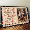 I Adore Staying Next To You - Upload Image, Personalized Horizontal Poster