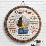 For All The Words That Sometimes Go Unspoken, I Need To Say I Love You - Gift For Mom, Personalized Wood Sign