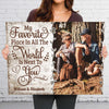 Next To You - Upload Image, Personalized Horizontal Canvas