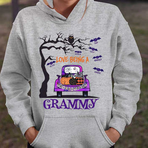 Love Being Grandma Halloween - Personalized Unisex T-Shirt.